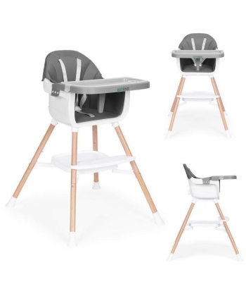 ECOTOYS hranilica za decu 2 u 1 HC508 Grey