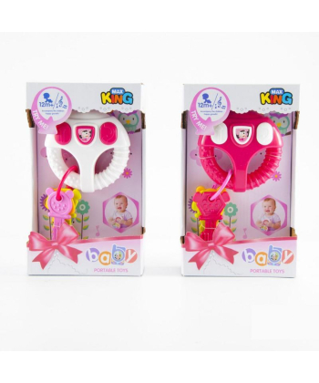 GD Toys Volan sa ključevima muzička igračka za devojčice Roze- A061733