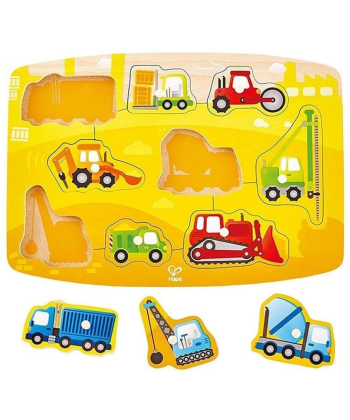 Hape drvena slagalica Peg Puzzle 10 elemenata E1407