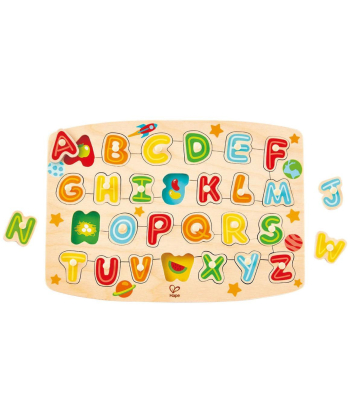 Hape drvena slagalica za decu Azbuka E0131