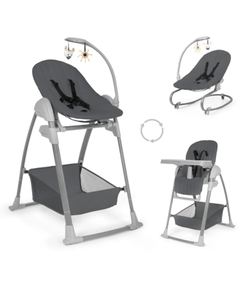 Hauck Sit N Relax hranilica za bebe 3 u 1 Dark Grey