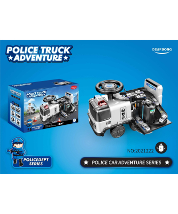 HK mini guralica igračka Policijsko vozilo 2 u 1 - A090527