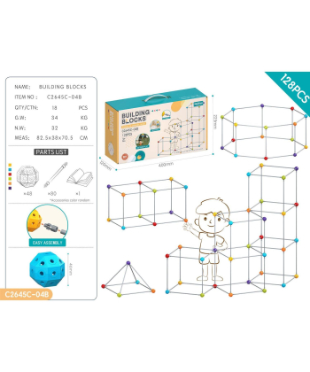 HK mini konstruktor sa plastičnim cevčicama 128 elemenata - A097756