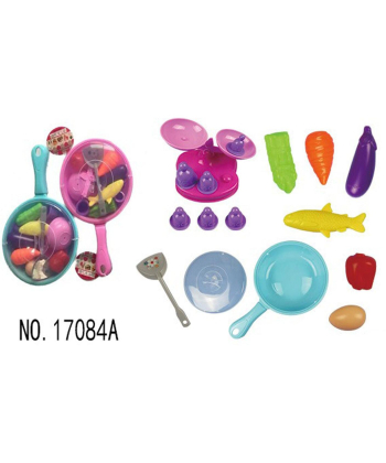 HK mini kuhinjski set za igru sa posuđem i hranom - A097727