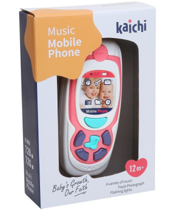 HK Mini muzička igračka za bebe mobilni telefon roze - A090620