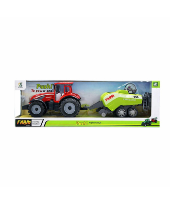 HK Mini traktor sa prikolicom 46,5x11,5x15cm A101574