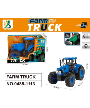 HK Mini traktor za decu sa muzikom i svetlima 31,5x20,5x21,5cm Plavi A101563