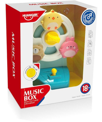 Huanger Muzički točak plavi igračka za decu - 35638