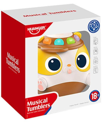 Huanger muzička igračka za bebe Kuca Žuta - 1038903