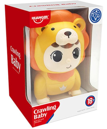 Huanger muzička igračka za bebe Lavić beba Žuta - 1038909