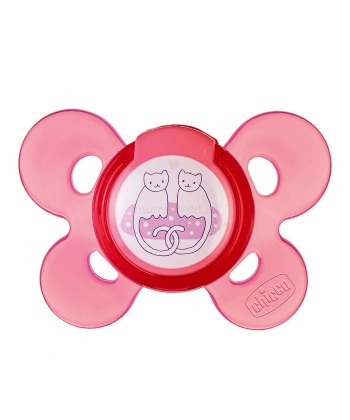 Chicco laza za bebe i decu (varalica) Comfort u kutiji roze silikon 4 meseci + 1 kom