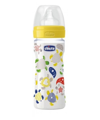 Chicco plasticna flasica za bebe 250 ml silikon 2 meseca +
