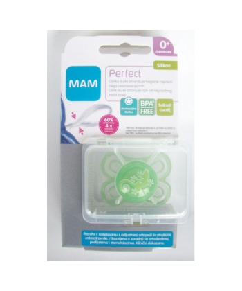 MAM laza za bebe i decu (varalica) Perfect silikon 0 meseci + 1 kom