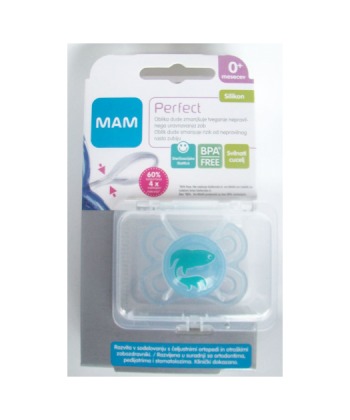MAM laza za bebe i decu (varalica) Perfect silikon 0 meseci + 1 kom