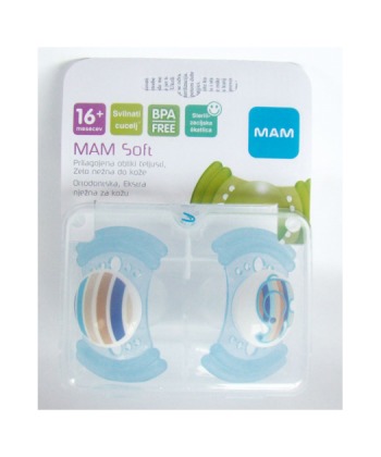 MAM laza za bebe i decu (varalica) soft silikon 16 meseci + 2 kom
