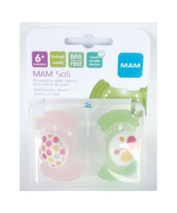 MAM laza za bebe i decu (varalica) Soft silikon 6 meseci + 2 kom