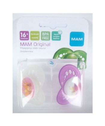 MAM laza za bebe i decu (varalica) original silikon 16 meseci + 2 kom