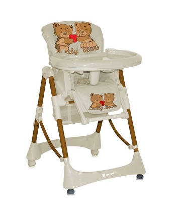 Lorelli Bertoni hranilica za bebe (stolica za hranjenje) Lollipop beige bear
