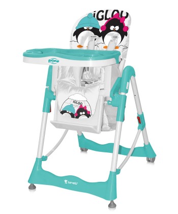 Lorelli Bertoni hranilica za bebe (stolica za hranjenje) Primo grey green igloo