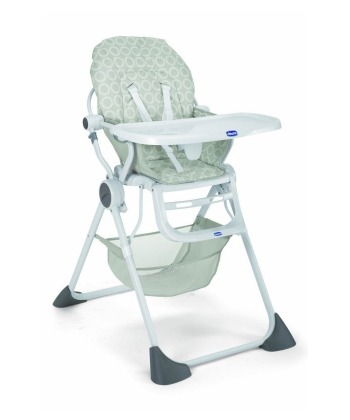 Chicco hranilica za bebe stolica za hranjenje Pocket Lunch ice berg siva