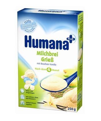 Humana mlecna kasica sa Grizom i vanilom 250 g 4 meseca +
