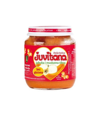 Juvitana kasica za bebe i decu od jabuke i muskatne tikve 128 g