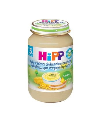 Hipp kasica za bebe i decu od curetine sa pire krompirom i kukuruzom 190 g