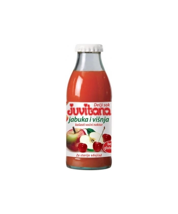 Juvitana sokic za bebe i decu od jabuke i visnje 125 ml 