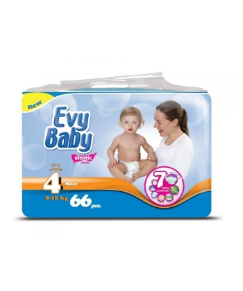 Evy baby pelene za bebe i decu jumbo 4 maxi 8 - 18 kg - 66 kom