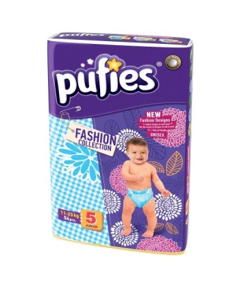 Pufies Fashion pelene za bebe i decu 5 junior 54 kom