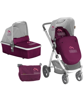Lorelli Bertoni kolica za bebe Evo 2 u 1 Violet pink flowers