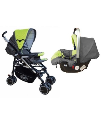 Puerri kolica za bebe 2 u 1 auto sediste Tutto Completo green zelena