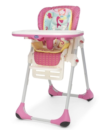 Chicco hranilica za bebe Polly 2 in 1 Marine roze
