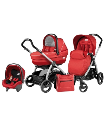 Peg Perego kolica 3 u 1 BOOK PLUS RAM Silver BLACK POP UP XL Completo Modular SUNSET