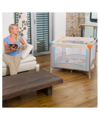 Hauck prenosivi krevetac ogradica za bebe DNP Square Multi beige