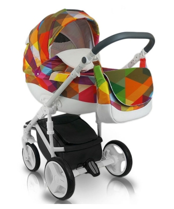Bexa kolica za bebe Cube Amo kolica za bebe Rainbow set 2u1