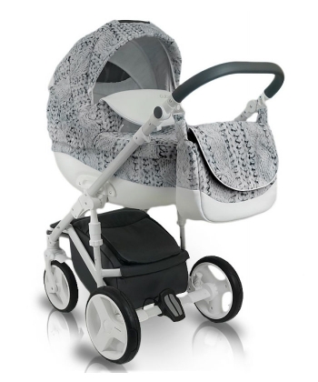 Bexa kolica za bebe Cube Amo kolica za bebe Grey set 3u1