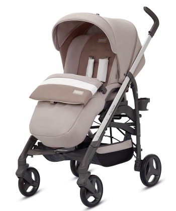 Inglesina kolica za bebe Trilogy sa dve rucke ecru bez - sivi ram