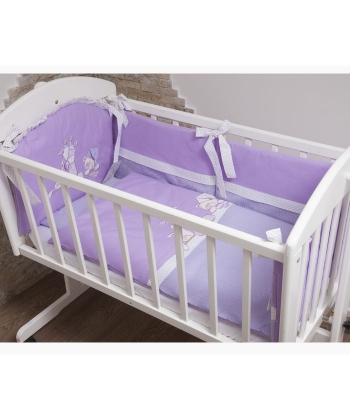 Tri Drugara posteljina za kolevku za bebe lila