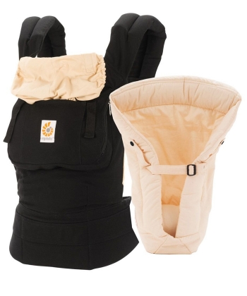 Ergobaby set kengur nosiljka za bebe i ulozak Original 360 crno bez