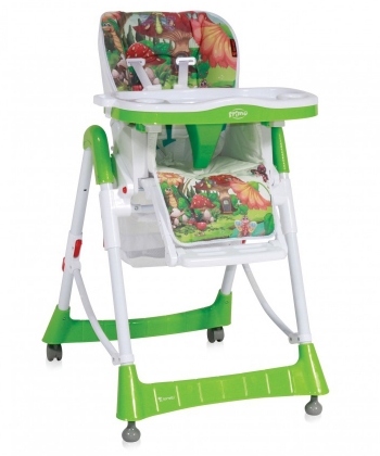 Lorelli Bertoni Hranilica za bebe Primo Green Mushrooms