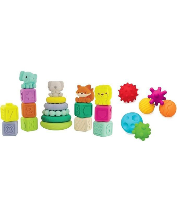 Infantino set gumenih igračaka Stackables Activity Playset