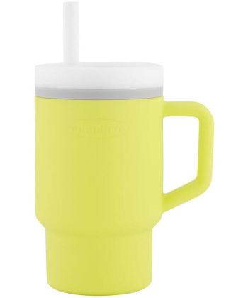 Infantino silikonska čaša sa slamčicom 266ml, 6m+ Žuta - 22115393