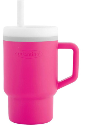 Infantino silikonska čaša za decu My 1st Tumbler Pink 22115435