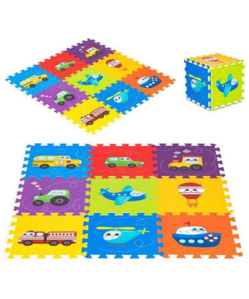 Iplay puzzle eva podloga za igru 86x86 cm Vehicles