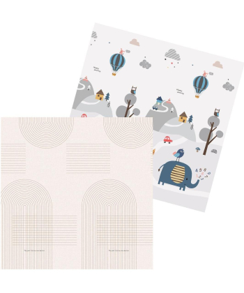 JOY sklopiva podloga za bebe 150x200x1 cm Grey Deco i Slon u planini