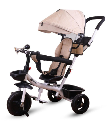 Jungle Girotto tricikl za decu sa belim ramom do 25 kg Beige