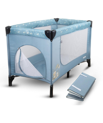 Jungle Moon prenosivi krevetac za bebe 1 nivo Blue