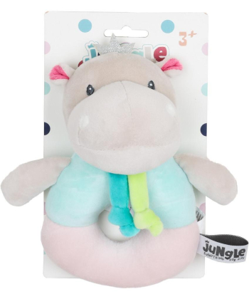 Jungle plišana zvečka za bebe Hippo 31001457