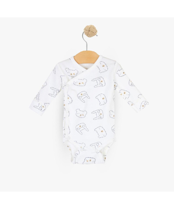 Just Kiddin Baby bodić za dečake na preklop veličina 62 Boys Varsity White - 17001555